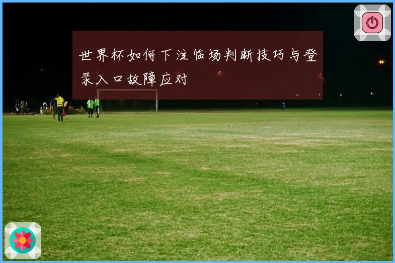 世界杯如何下注临场判断技巧与登录入口故障应对